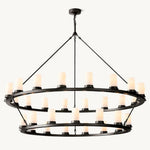 Ondra Two-Tier Round Chandelier 60"