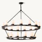 Ondra Two-Tier Round Chandelier 48"
