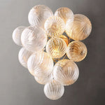 Trellor Spiraled Globe Wall Sconce