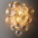 Trellor Spiraled Globe Wall Sconce