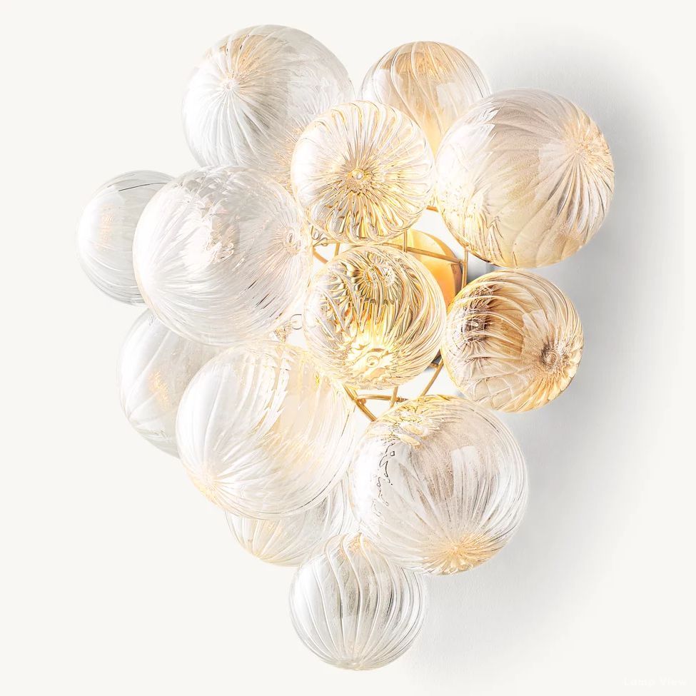 Trellor Spiraled Globe Wall Sconce