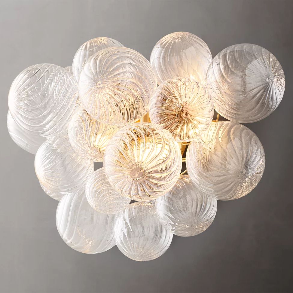 Trellor Spiraled Globe Wall Sconce
