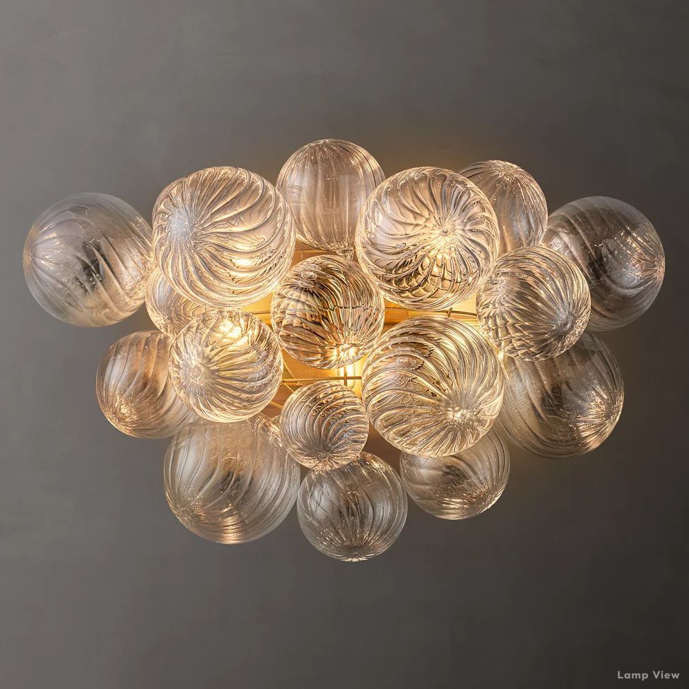 Trellor Spiraled Globe Wall Sconce