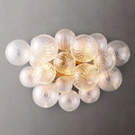 Trellor Spiraled Globe Wall Sconce