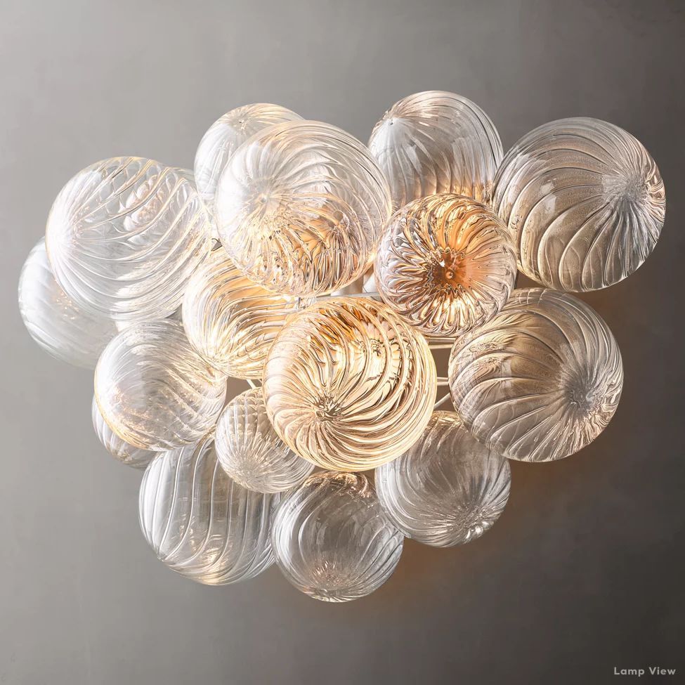 Trellor Spiraled Globe Wall Sconce