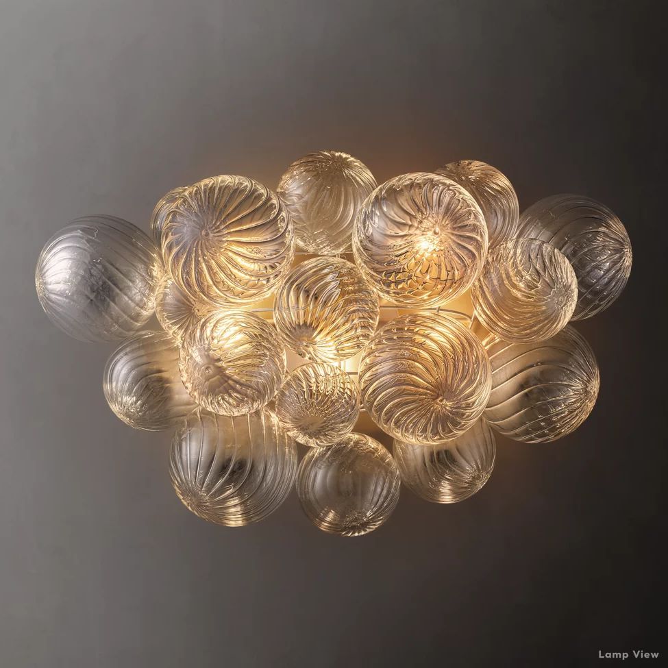 Trellor Spiraled Globe Wall Sconce