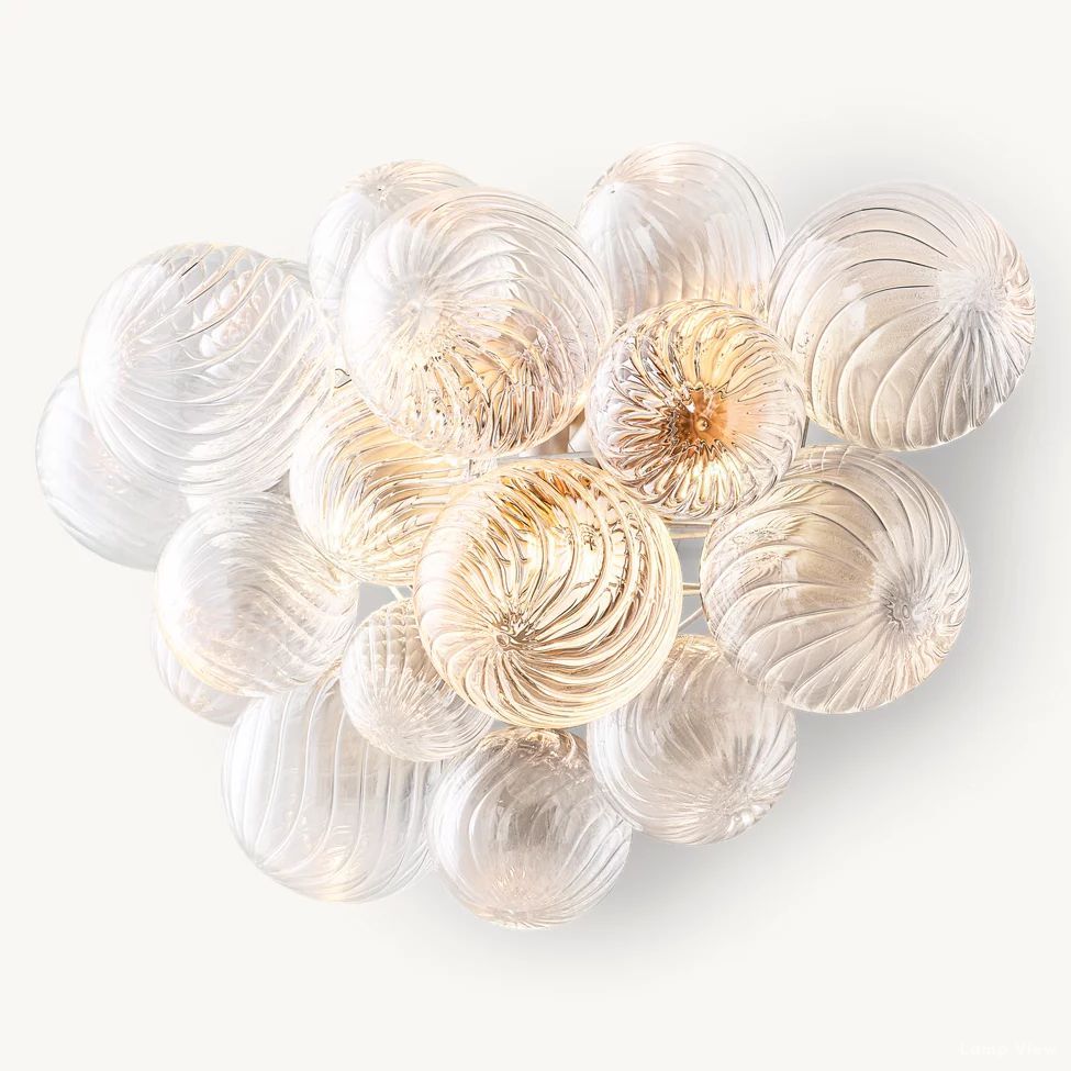 Trellor Spiraled Globe Wall Sconce