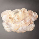 Trellor Spiraled Globe Flush Mount
