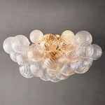 Trellor Spiraled Globe Flush Mount
