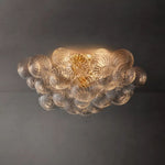 Trellor Spiraled Globe Flush Mount