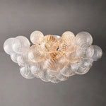 Trellor Spiraled Globe Flush Mount