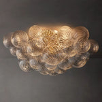 Trellor Spiraled Globe Flush Mount