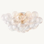 Trellor Spiraled Globe Flush Mount
