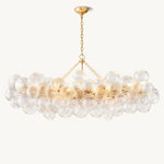 Trellor Spiraled Globe Linear Chandelier 63"