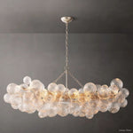 Trellor Spiraled Globe Linear Chandelier 63"