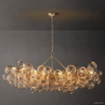 Trellor Spiraled Globe Linear Chandelier 63"