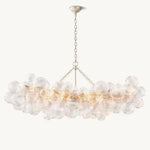 Trellor Spiraled Globe Linear Chandelier 63"
