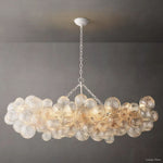 Trellor Spiraled Globe Linear Chandelier 63"