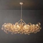 Trellor Spiraled Globe Linear Chandelier 63"