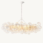 Trellor Spiraled Globe Linear Chandelier 63"