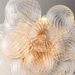 Trellor Spiraled Globe Linear Chandelier 51"