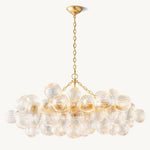 Trellor Spiraled Globe Linear Chandelier 51"