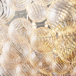 Trellor Spiraled Globe Linear Chandelier 51"