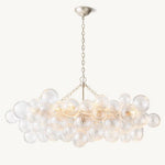 Trellor Spiraled Globe Linear Chandelier 51"