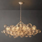 Trellor Spiraled Globe Linear Chandelier 51"