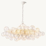 Trellor Spiraled Globe Linear Chandelier 51"