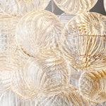 Trellor Spiraled Globe Linear Chandelier 51"
