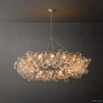 Trellor Spiraled Globe Ring Chandelier 63"