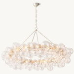 Trellor Spiraled Globe Ring Chandelier 63"