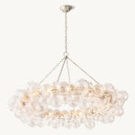 Trellor Spiraled Globe Ring Chandelier 54"