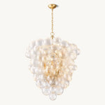 Trellor Spiraled Globe Entry Chandelier 36"