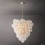 Trellor Spiraled Globe Entry Chandelier 36"