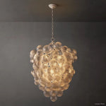 Trellor Spiraled Globe Entry Chandelier 36"