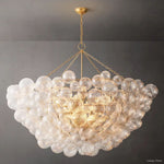 Trellor Spiraled Globe Round Chandelier 66"