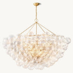 Trellor Spiraled Globe Round Chandelier 66"