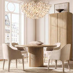 Trellor Spiraled Globe Round Chandelier 56"