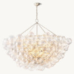 Trellor Spiraled Globe Round Chandelier 66"