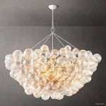 Trellor Spiraled Globe Round Chandelier 66"