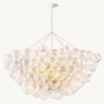 Trellor Spiraled Globe Round Chandelier 66"