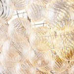 Trellor Spiraled Globe Round Chandelier 56"