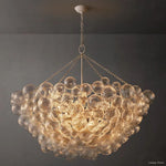 Trellor Spiraled Globe Round Chandelier 56"
