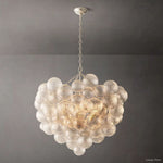 Trellor Spiraled Globe Round Chandelier 38"