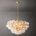Trellor Spiraled Globe Round Chandelier 33"