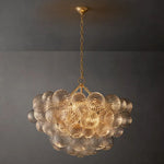 Trellor Spiraled Globe Round Chandelier 33"