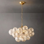 Trellor Spiraled Globe Round Chandelier 24"