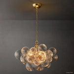 Trellor Spiraled Globe Round Chandelier 24"